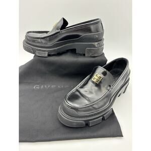 Givenchy Terra Derby Loafers Black Size 37 / 7 Lug Sole Chunky Logo